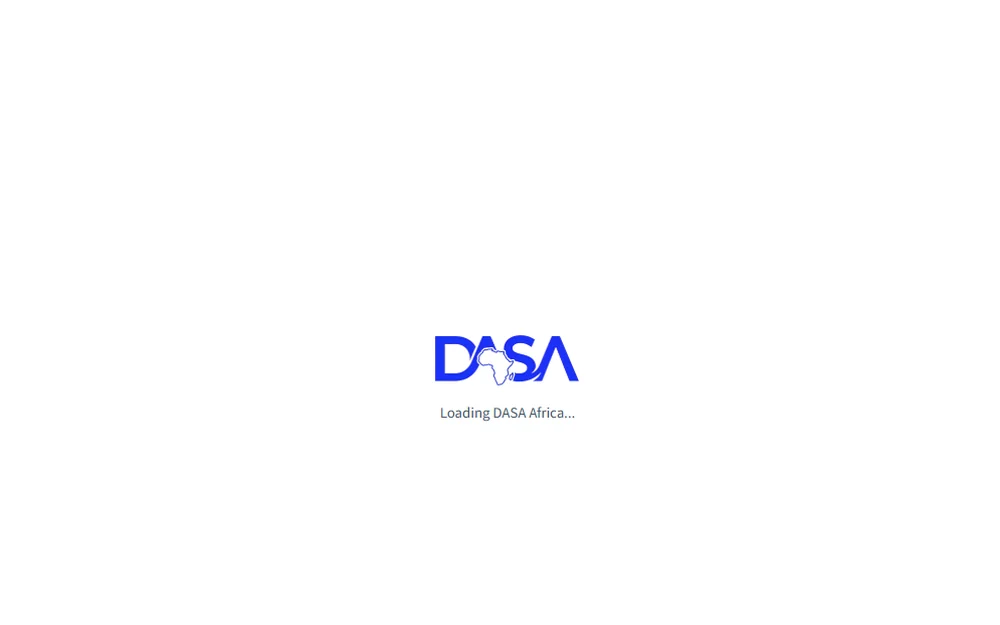 The DASA Africa site loading screen
